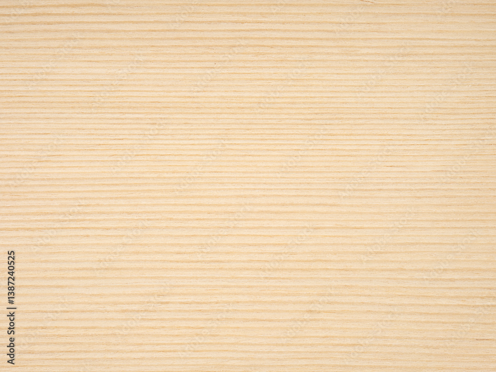 The soft, creamy beige and subtle grain of this beech wood veneer radiates a calm, understated elegance The soft, creamy beige and subtle grain of this beech wood veneer radiates a calm, understated elegance