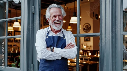 The Smiling Chef in Apron
