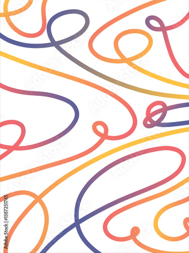 Beautiful Gradient Abstract Line Colorful Elegant Simple for Background Purpose