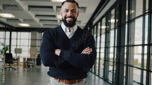 The Confident Businessman Smiling