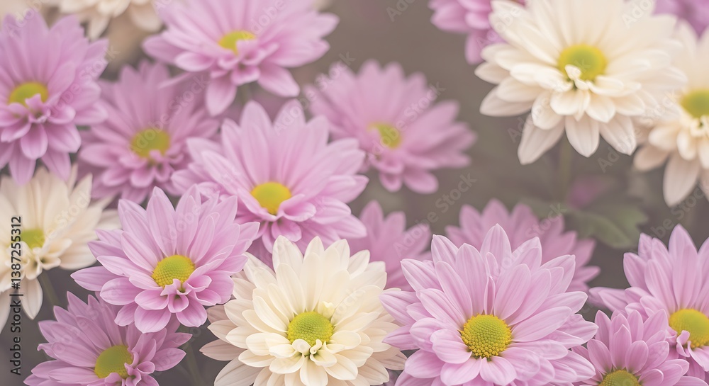 Fototapeta premium Whispers of Lavender and Cream AI Generated