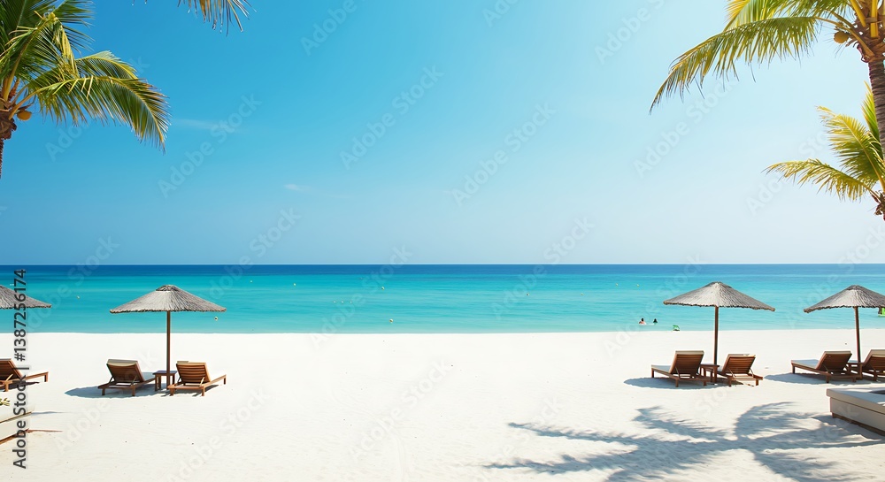 Tropical Serenity: Sun-Kissed Sands AI Generated Tropical Serenity: Sun-Kissed Sands AI Generated