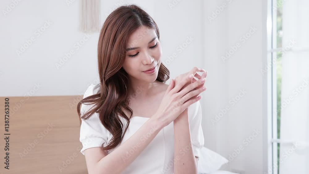 Excited woman expressing surprise with hands on face Excited woman expressing surprise with hands on face