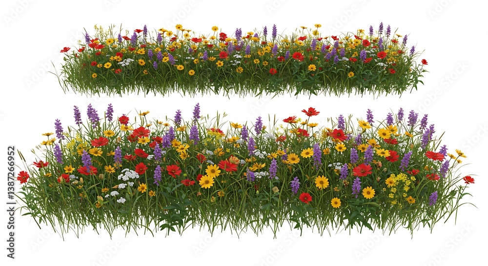 Obraz premium Wildflower Rhapsody AI Generated