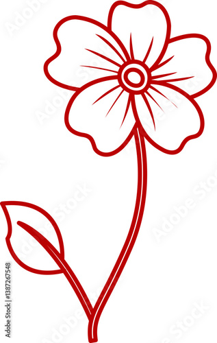 party flower background outline