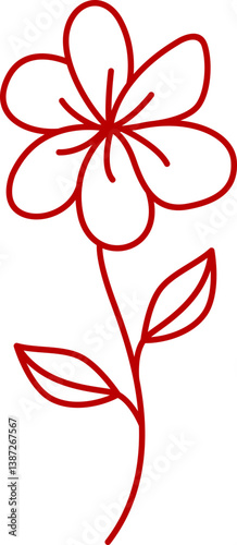 party flower background outline