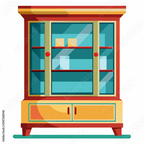 window with shelves