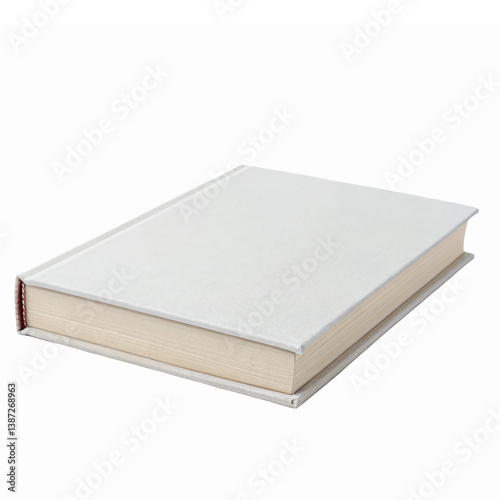 Blank Hardcover Book Mockup for Design Projects with Transparent Background