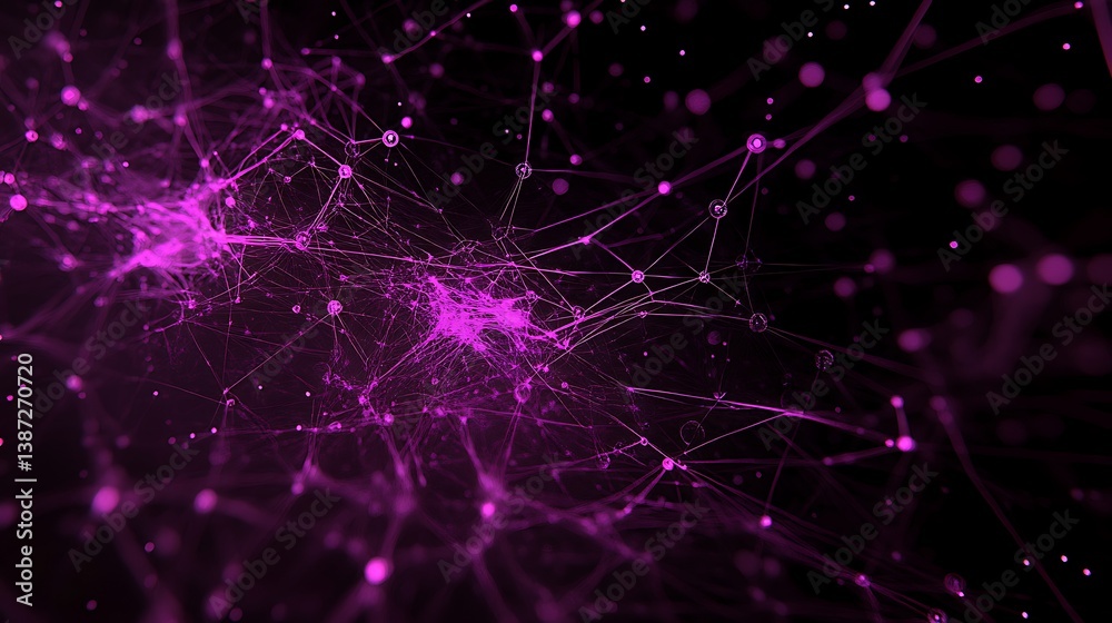 A high-tech network grid with dynamic circuit paths in electric purple, representing data flow across an abstract digital landscape A high-tech network grid with dynamic circuit paths in electric purple, representing data flow across an abstract digital landscape