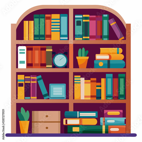 bookshelf with books