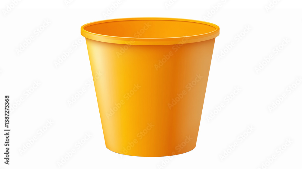 Bright Yellow Plastic Flower Pot for Gardening Home Decor Planters and Events Bright Yellow Plastic Flower Pot for Gardening Home Decor Planters and Events