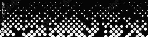 Monochrome geometric abstract repeating circle pattern background
