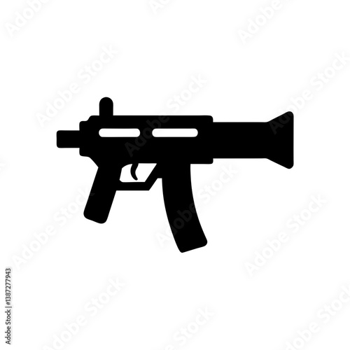 assault rifle vector illustration
