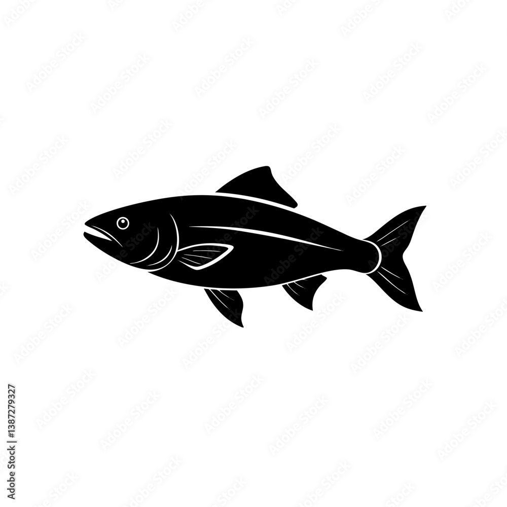Fototapeta premium fish isolated on white background