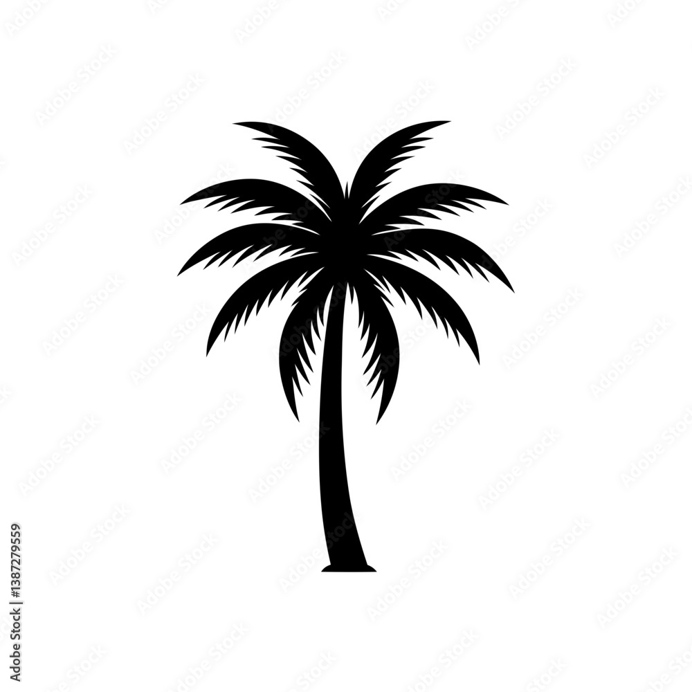 Obraz premium palm tree silhouette