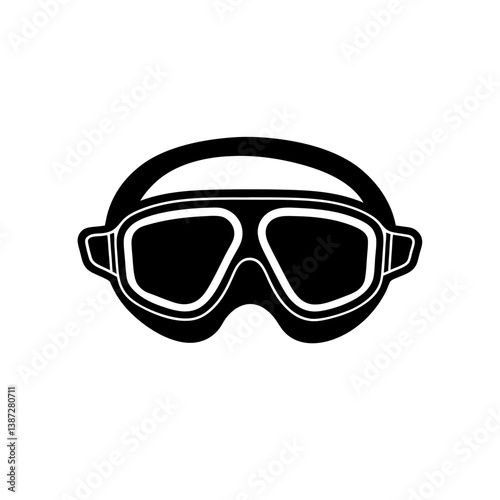 diving mask vector illustration