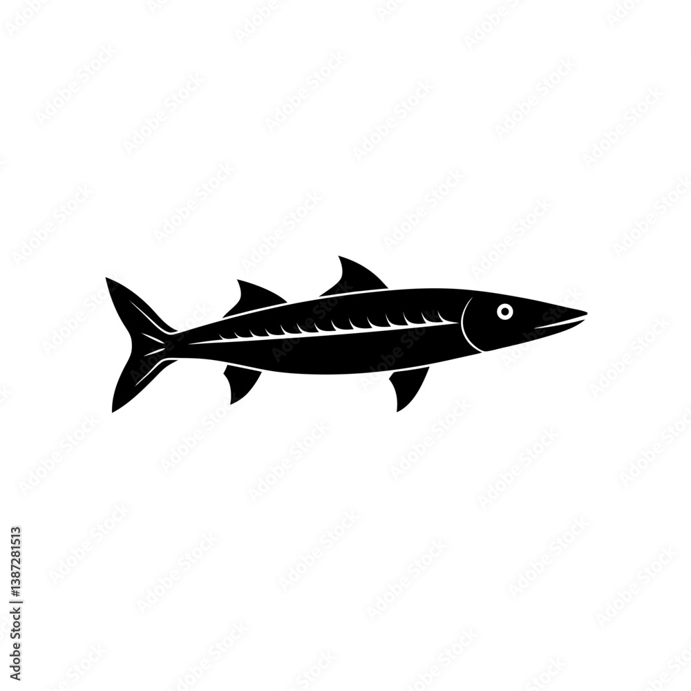 Naklejka premium fish on white background