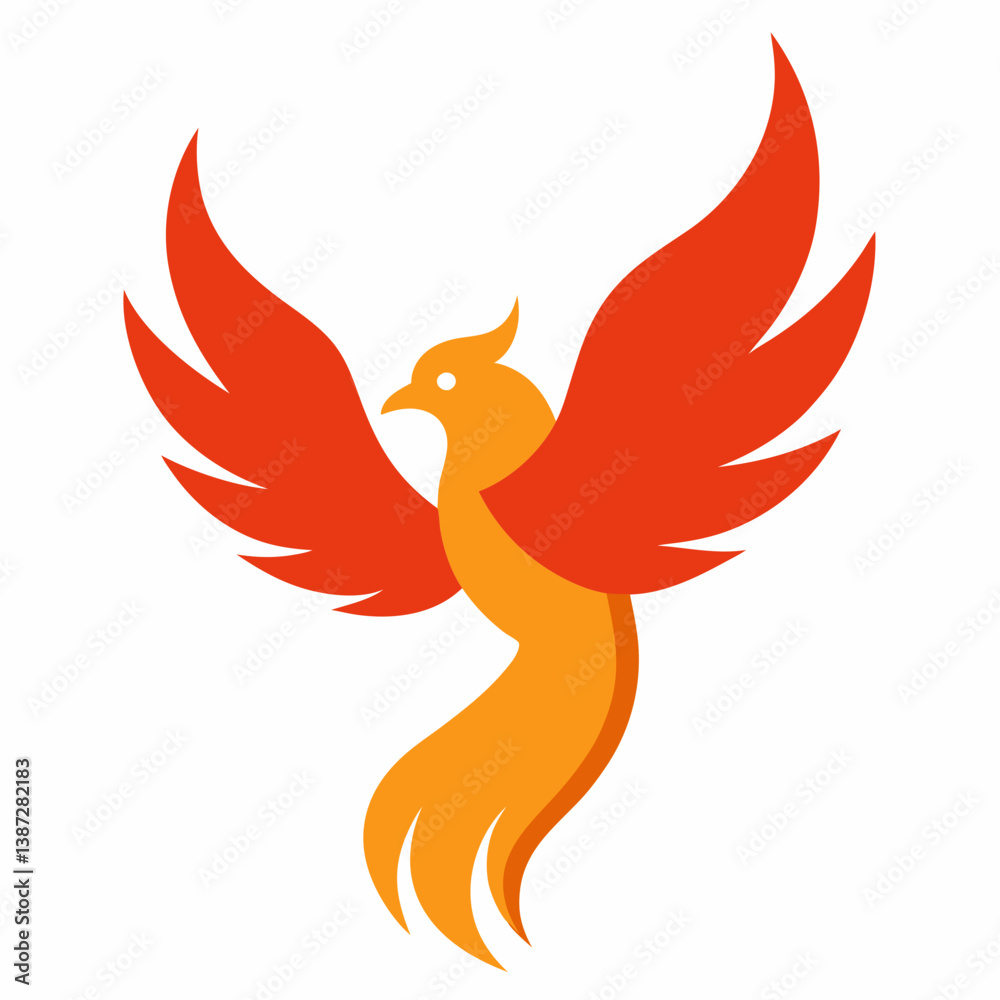 Fototapeta premium vector illustration of a red bird