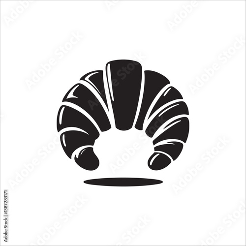 vector illustration of a croissants