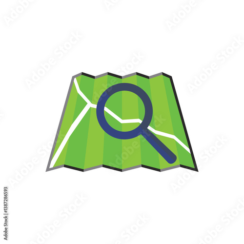 Navigation and Transportation Iconography Representing Maps, GPS, and Directions