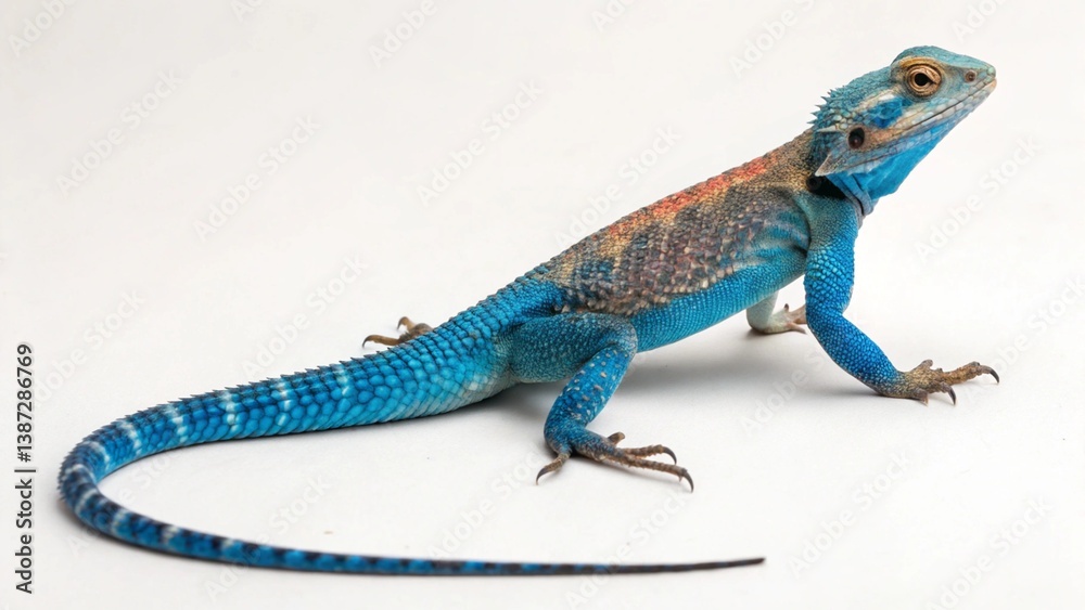 Obraz premium Agama Lizard on studio background 
