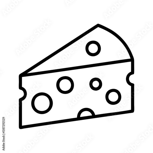 Cheese wedge with holes vector illustration dairy product food gourmet cheddar swiss emmental appetizer 