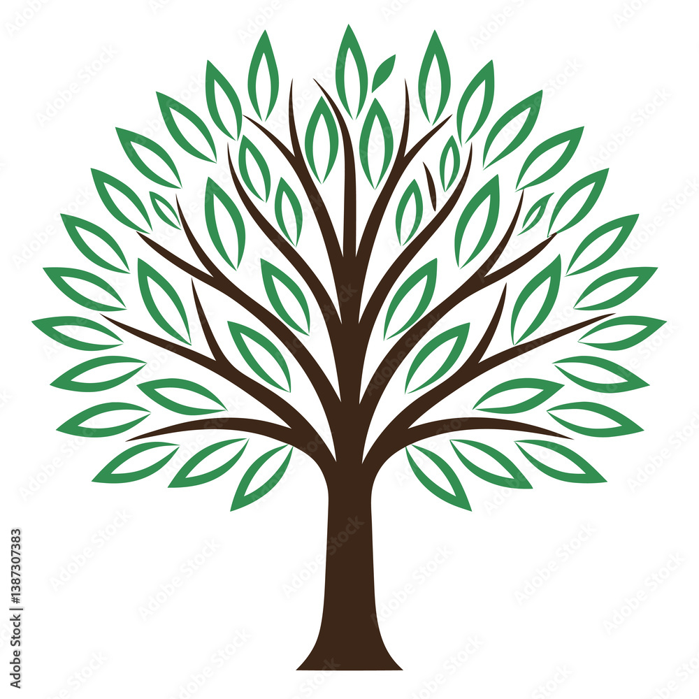 Date-tree-illustration-vector-design-with-a-white background. Date-tree-illustration-vector-design-with-a-white background.