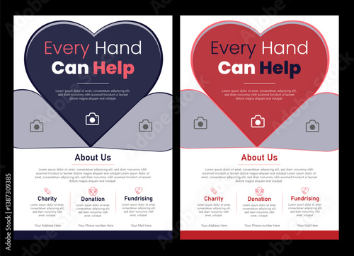 Charity Event management flyer, brochure design,Humanitarian Charity flyer, social media and story bundle set template.Happy retirement lunch party invitation flyer design template.