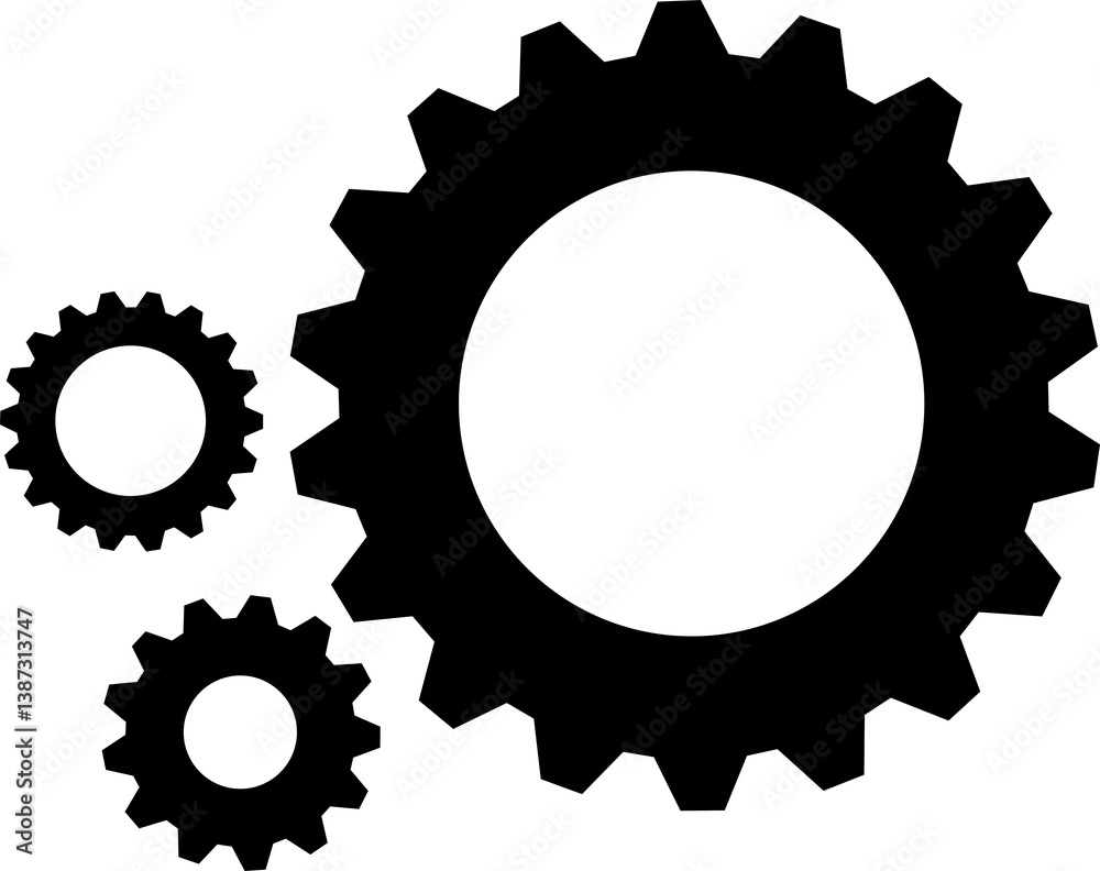 Gears of different sizes, industry, symbolism of set, harmony, teamwork.eps Gears of different sizes, industry, symbolism of set, harmony, teamwork.eps