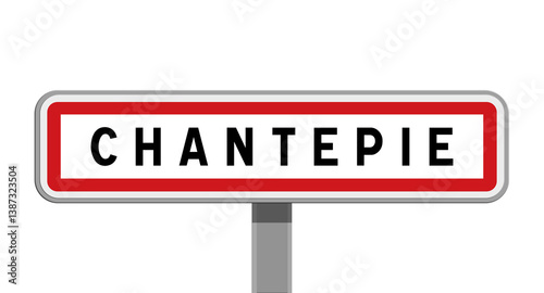 фотографія Panneau sur poteau central de Chantepie, Ille-et-Vilaine, Bretagne