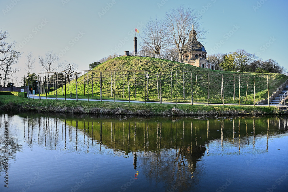 Geraardsbergen wall knows as a Belgian cycling monument in Flanders