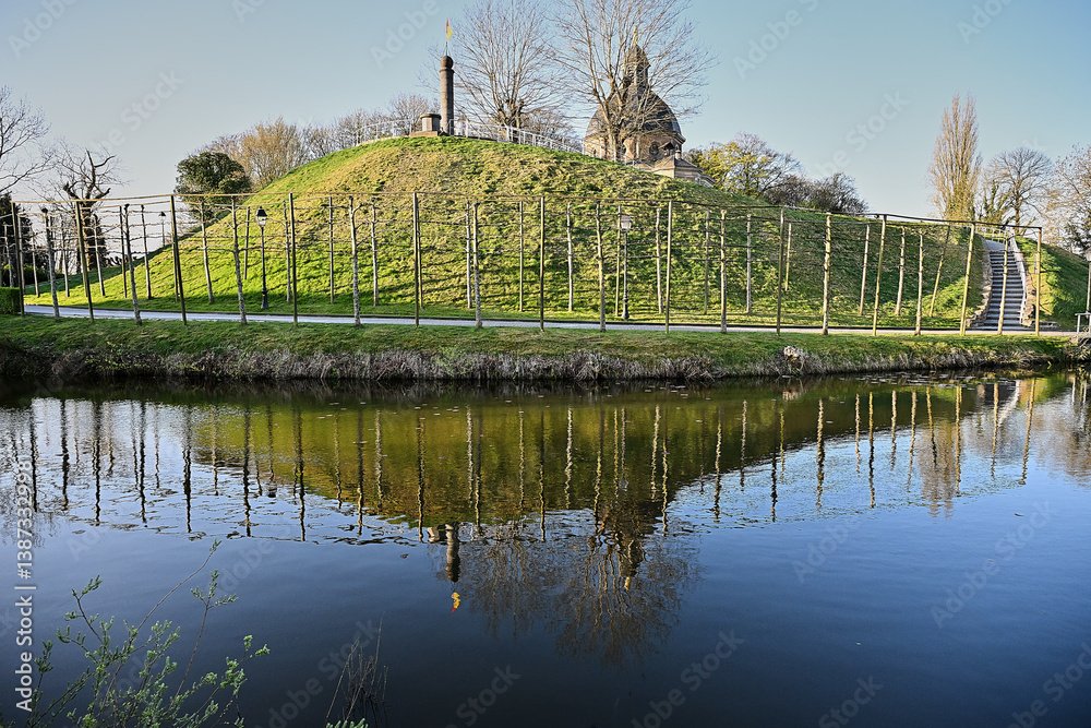 Geraardsbergen wall knows as a Belgian cycling monument in Flanders