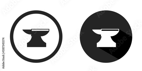 Anvil logo. Anvil icon vector design black color. Stock vector.