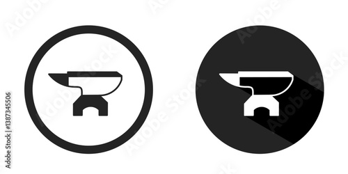Anvil logo. Anvil icon vector design black color. Stock vector.