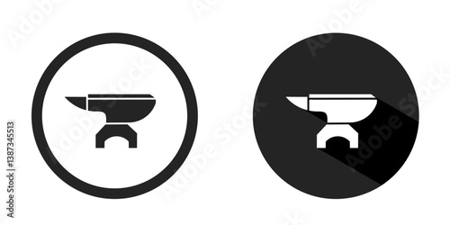 Anvil logo. Anvil icon vector design black color. Stock vector.