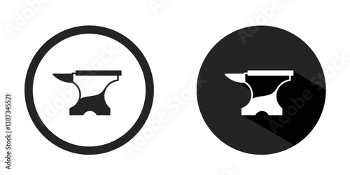 Anvil logo. Anvil icon vector design black color. Stock vector.