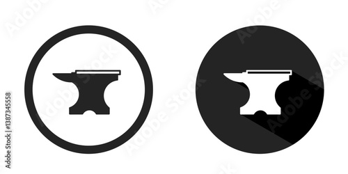 Anvil logo. Anvil icon vector design black color. Stock vector.