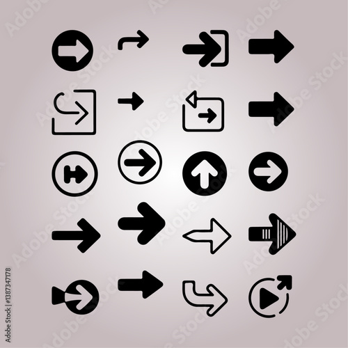 Arrow icons set. Arrow collection. Simple arrow big set. Vector illustration