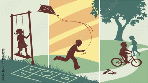 physical activity and sports vector