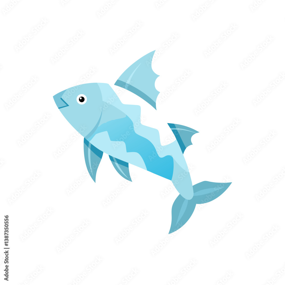 Fototapeta premium vector illustration of a fish