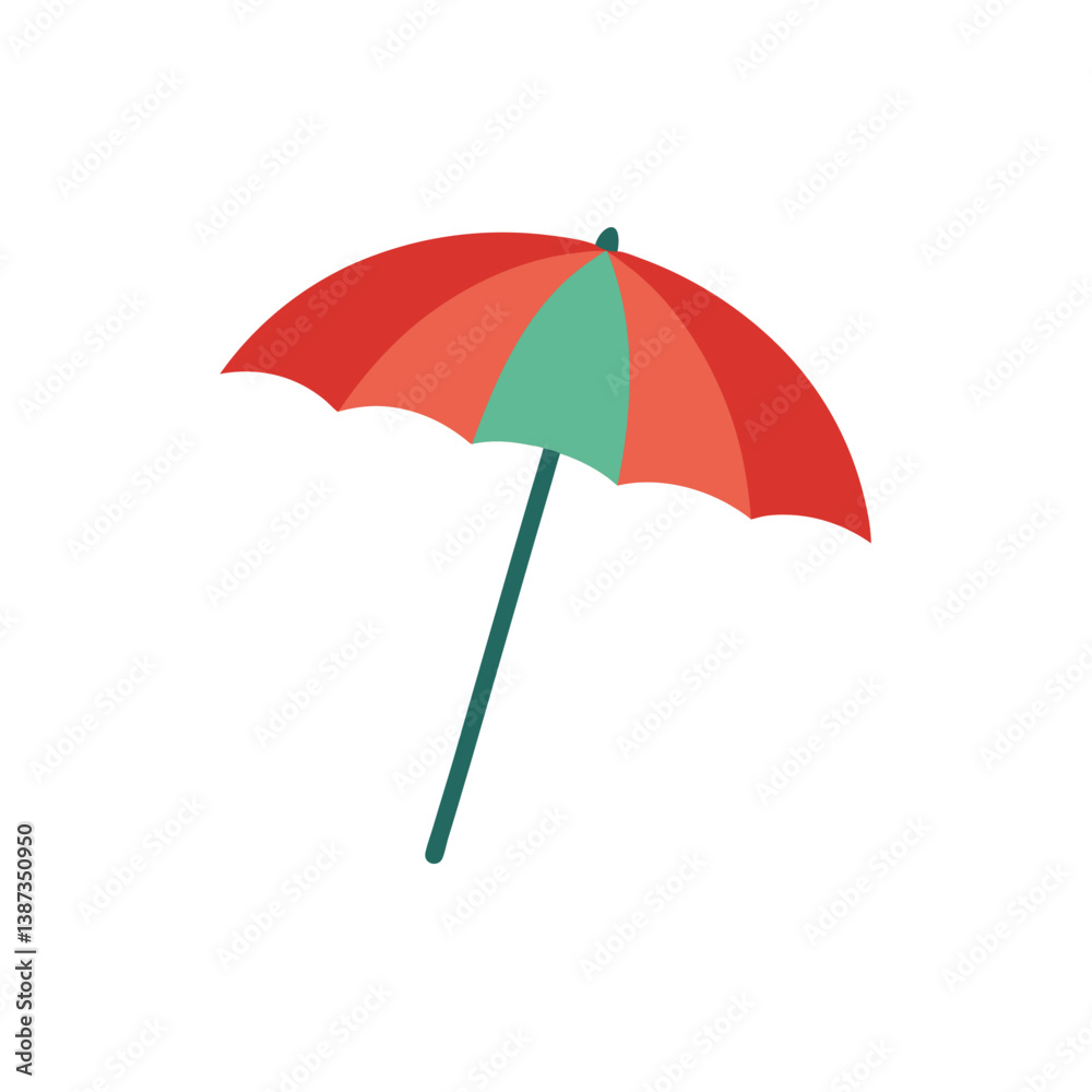 red umbrella isolated on white red umbrella isolated on white
