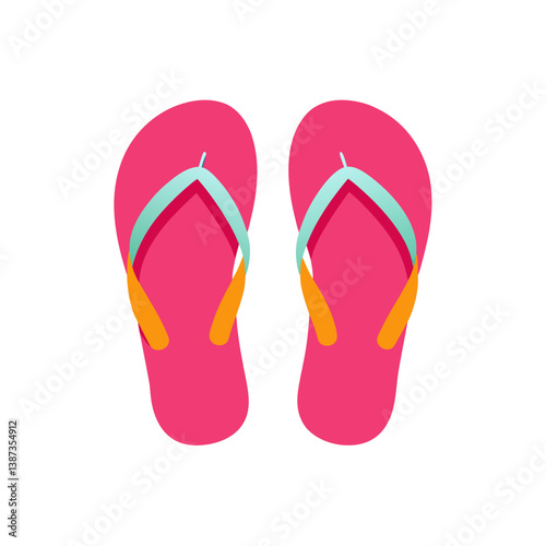 flip flops isolated on white background