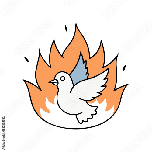 vector illustration of a fox