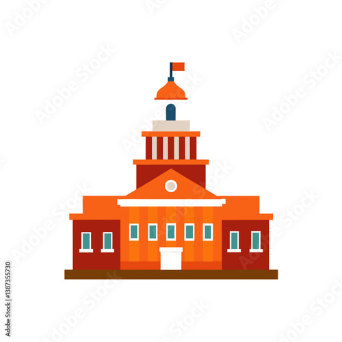 vector illustration of a church