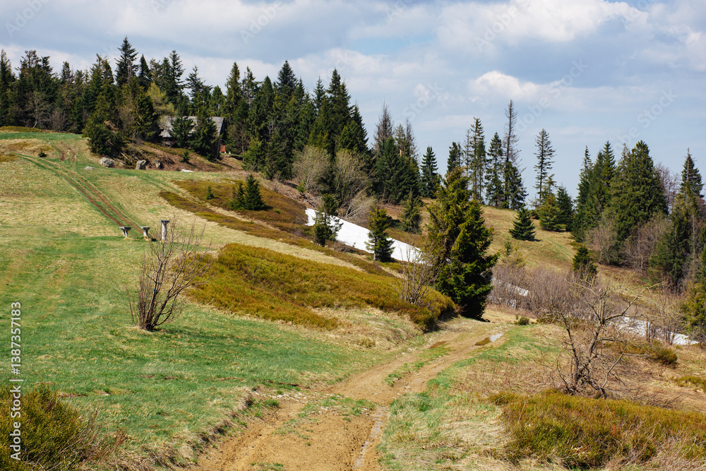 Gorce - wiosenny widok