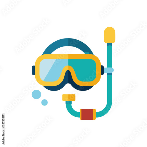diving mask and snorkel