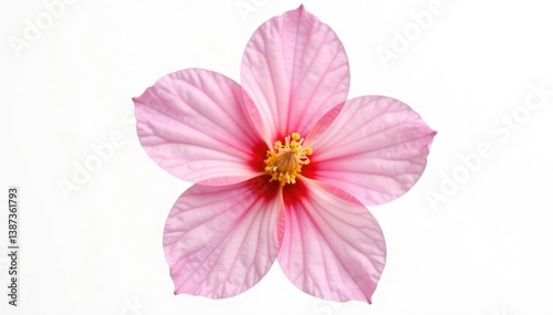 Delicate petal of a flower isolated on white background, pure, isolated
