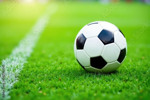 High-angle view, football on pure white backdrop, white, competition