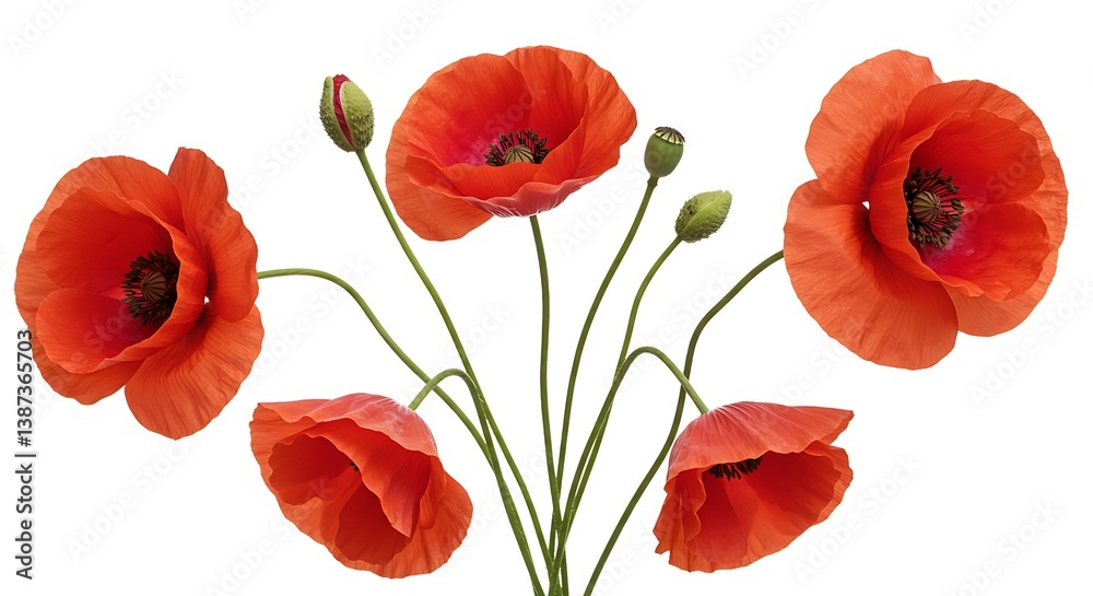 Fototapeta premium Crimson Embrace AI Generated