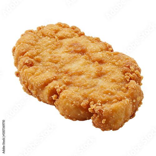 fried chop isolated on white background